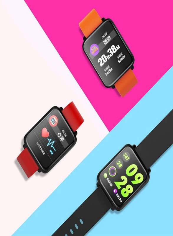 M28 Waterproof Sports Heart Rate Monitor Smartwatch Black