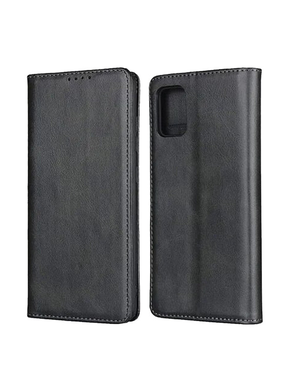 

Generic Samsung Galaxy A51 Leather Wallet Flip Mobile Phone Case Cover, Black