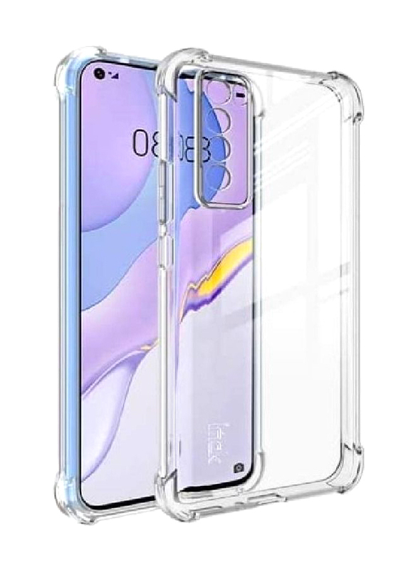 Huawei Nova 7 5G Reinforced Corners TPU Shock-Absorption Flexible Mobile Phone Case Cover, Clear