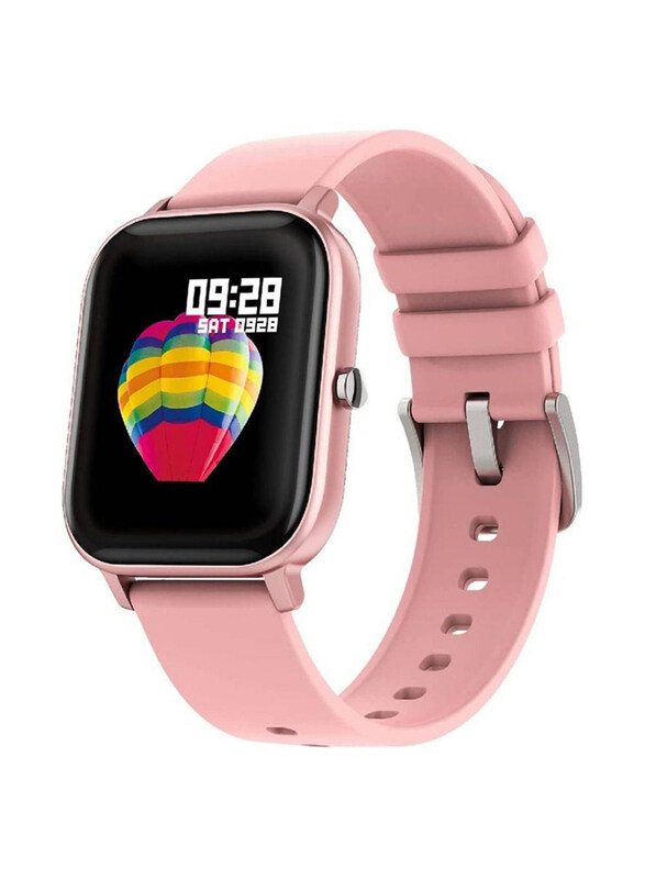 

Generic Full Touch Smart Watch Compatible with Android and iOS with Heart Rate, Fitness and Sports Tracking, Pink