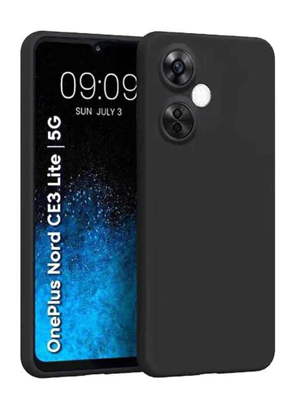 

Generic Oneplus Nord Ce 3 Lite 5g Protective Camera Protection Soft Flexible Silicone Mobile Phone Case Cover, Black