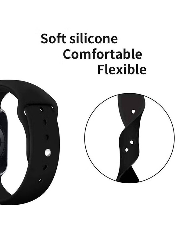 Replacement Watch Band For Apple Watch 38/40mm, Black