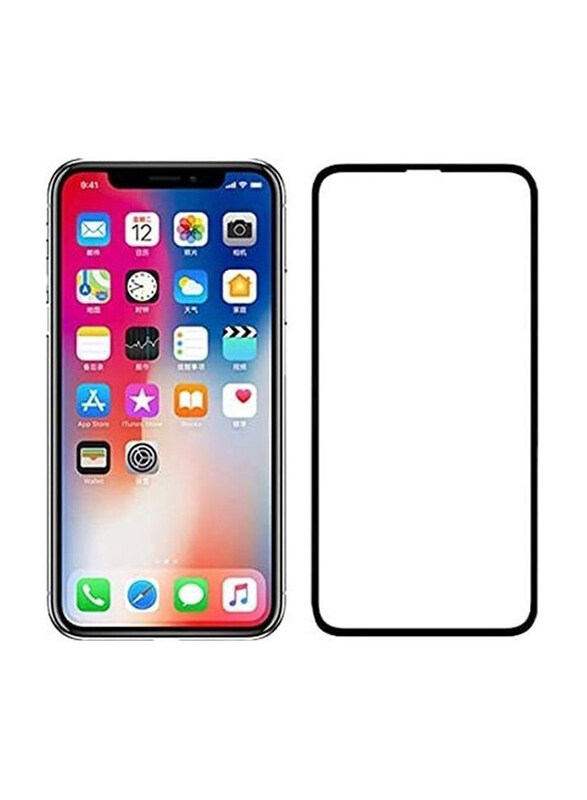 

ICS Apple iPhone X/XS Screen Protector Tempered Glass, Black/Clear