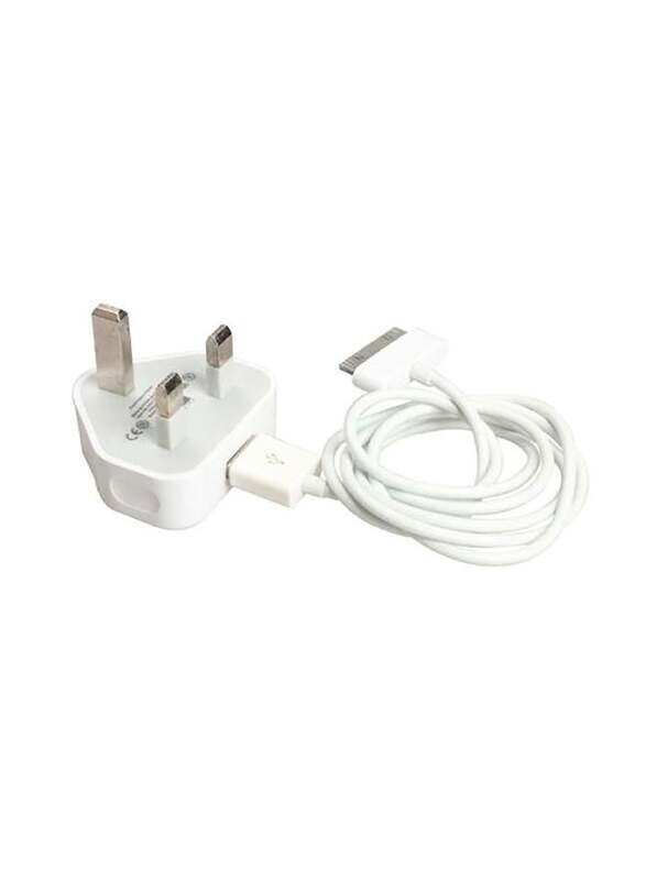 

AXA USB Charger / Adapter For iPhone 4 / 4S / ipad 1 / 2 White