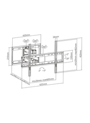 Skill Tech TV Wall Mount for 37 to 70-inch TVs, SH 646P, Black