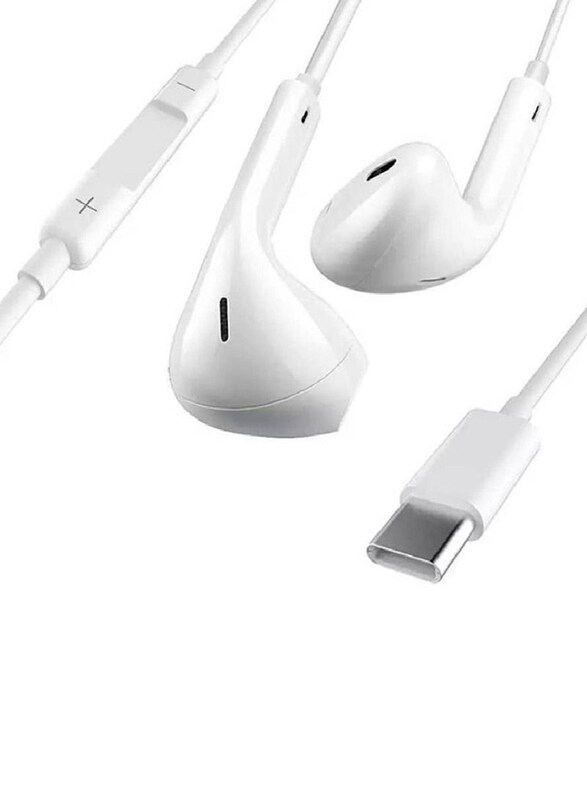 

Generic Type C Cable In-Ear Earphones with Mic, White