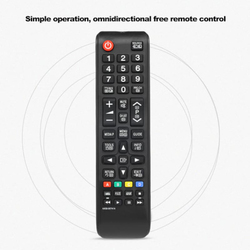 Universal Wireless Smart Controller Replacement TV Remote Control for Samsung HDTV LED Smart Digital TV, AA59-00741A, Black