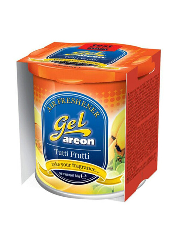 

Areon Tutti Frutti Gel Car Air Freshener, Multicolour