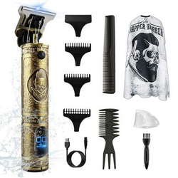 Professional Electric Pro Li Hair Trimmer T-Blade Cordless Hair Clipper, Gold