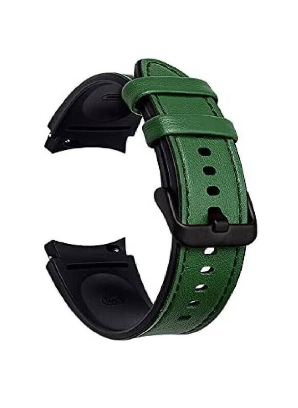 

Generic Leather Replacement Band for Samsung Galaxy Watch 4, Green