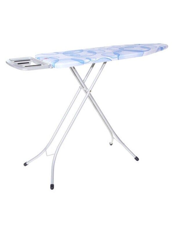 

Generic Portable Foldable Ironing Board with Steam Iron Rest, Blue/White