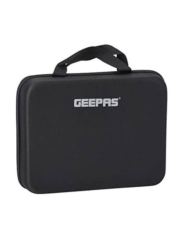 Geepas 4-in-1 Hair Dressing Set with Portable Hair Dryer Straightener Curler & EVA Bag, Multicolour