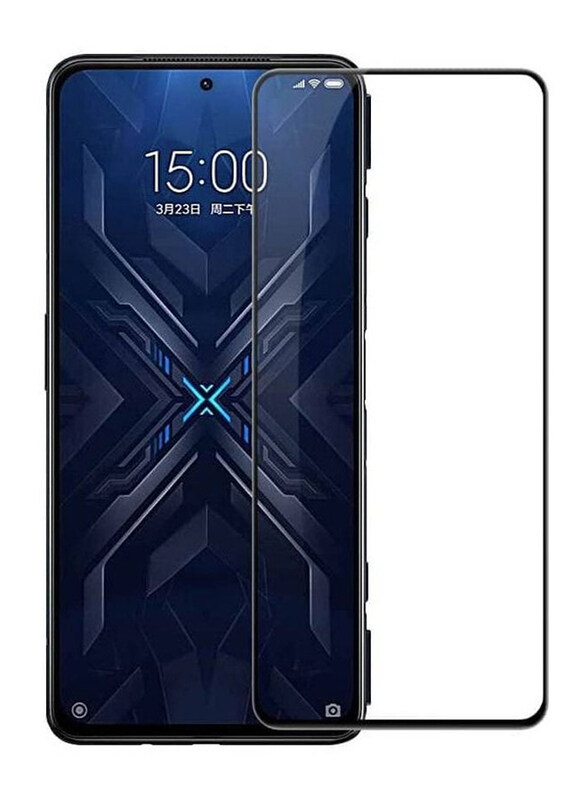 

Generic Xiaomi Poco F3/Xiaomi Black Shark 4/Xiaomi Black Shark 4 Pro Full Glue Tempered Glass Screen Protector, Clear