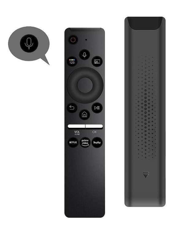 Replacement Voice Remote Control Compatible With Samsung Crystal UHD QLED LCD Curved 4K 8K Smart TVs with Netflix, Prime Video, hulu Black