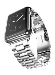 Classic Stainless Steel Smartwatch Band for Apple Watch, Silver