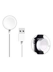 Wireless Magnetic Charging USB Cable Adapter For Smart Watch White