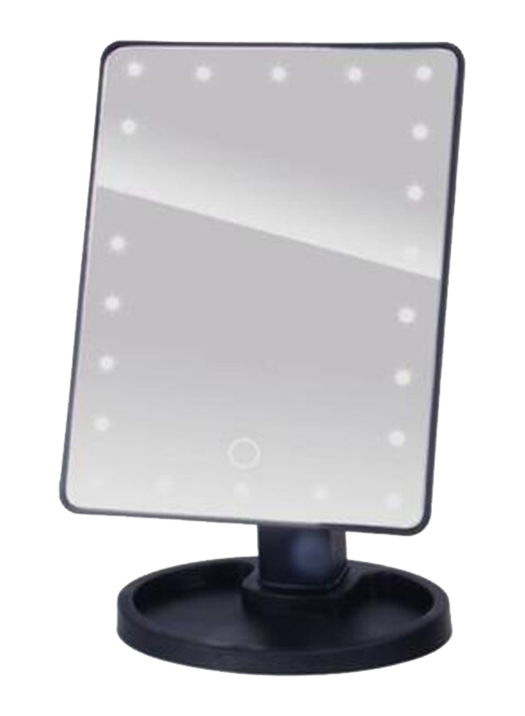 Touch Screen Lightning Vanity Makeup Mirror With Led Lights, Black