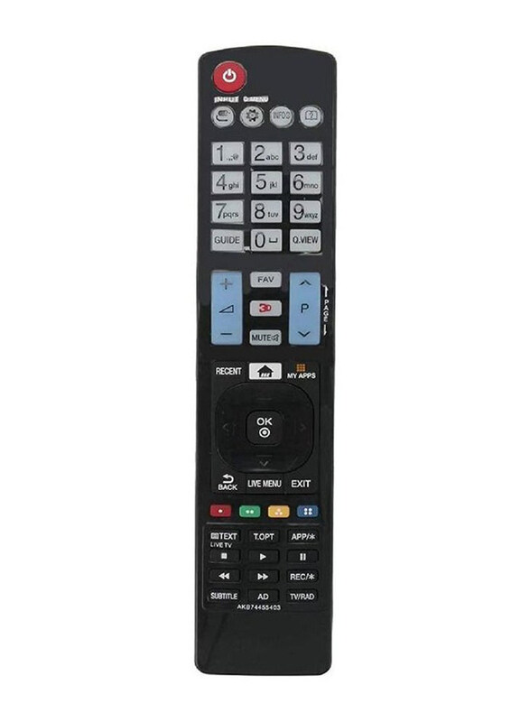 ICS Remote Control Fit for LG 3D Smart TV, Black