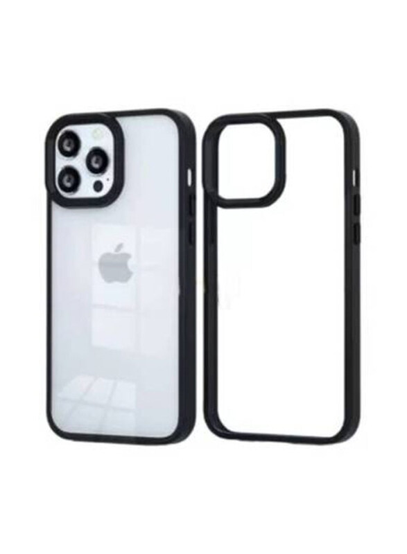 

Q Series Apple iPhone 13 Pro Max Protective Hard Mobile Phone Case Cover, Black