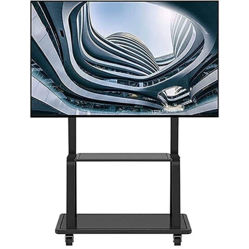 

HYX Mobile TV Stand Rolling Cart Trolley for 42-80 Inch Flat Panels Floor TV Mount with Wheels, Black
