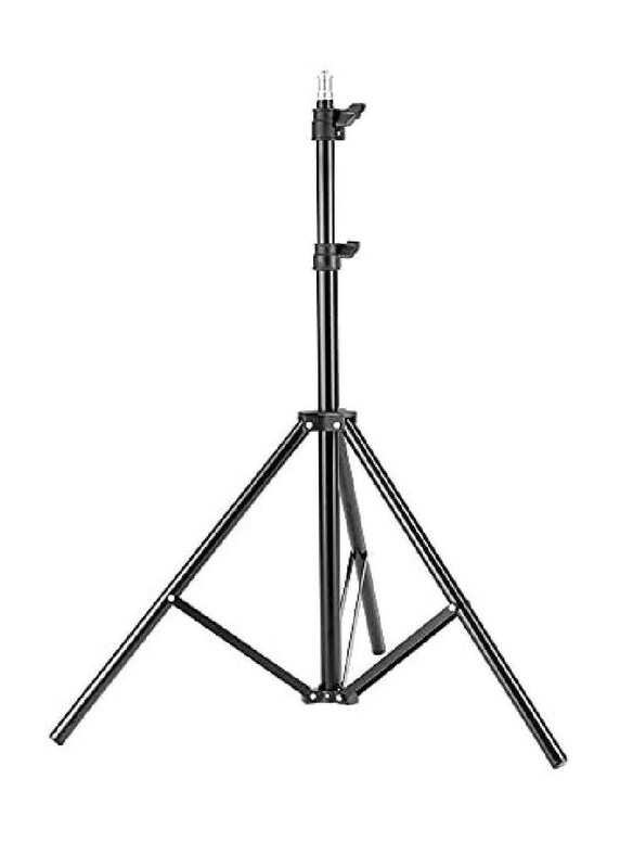 

Professional Aluminium Adjustable Photography Light Tripod Stand for Studio, Black