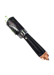 Xiuwoo Professional 3 in 1 Steam Hair Dryer Brush with Infrared Light & Steam Spray Hot Air Comb, Black