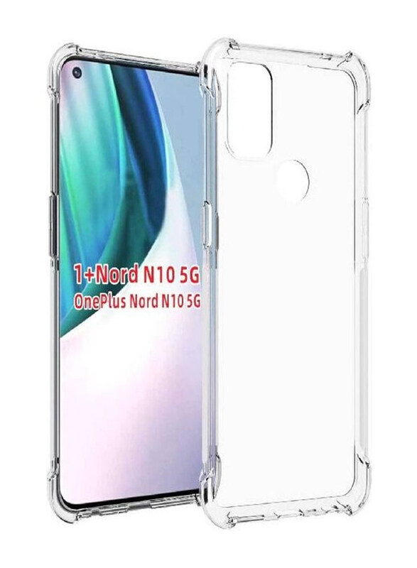 

Generic OnePlus Nord N10 5G Soft Silicone Shockproof Anti-Scratch Mobile Phone Case Cover, Clear