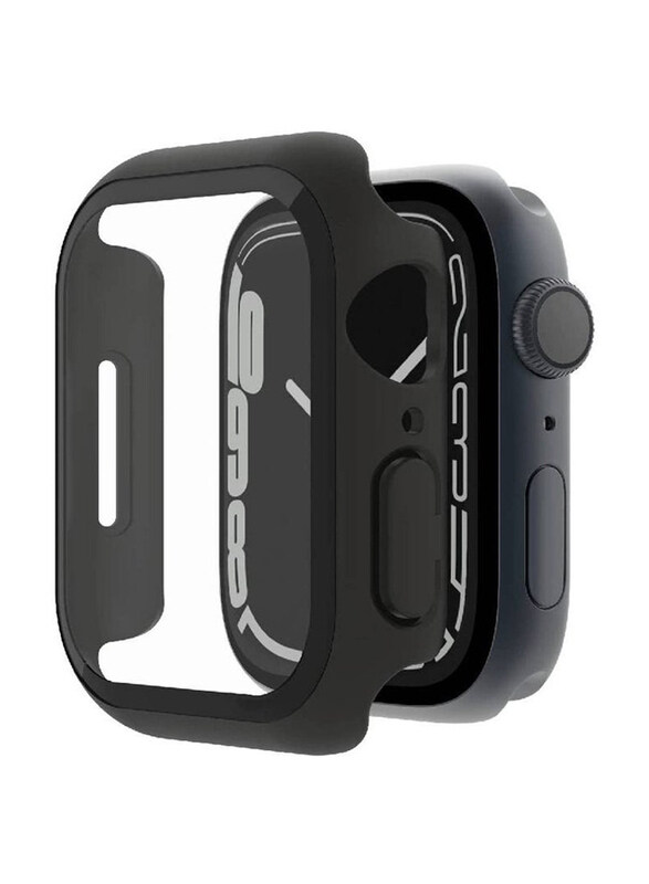 

Soft Silicone Protector Case for Apple Watch Series 7 45mm, Black