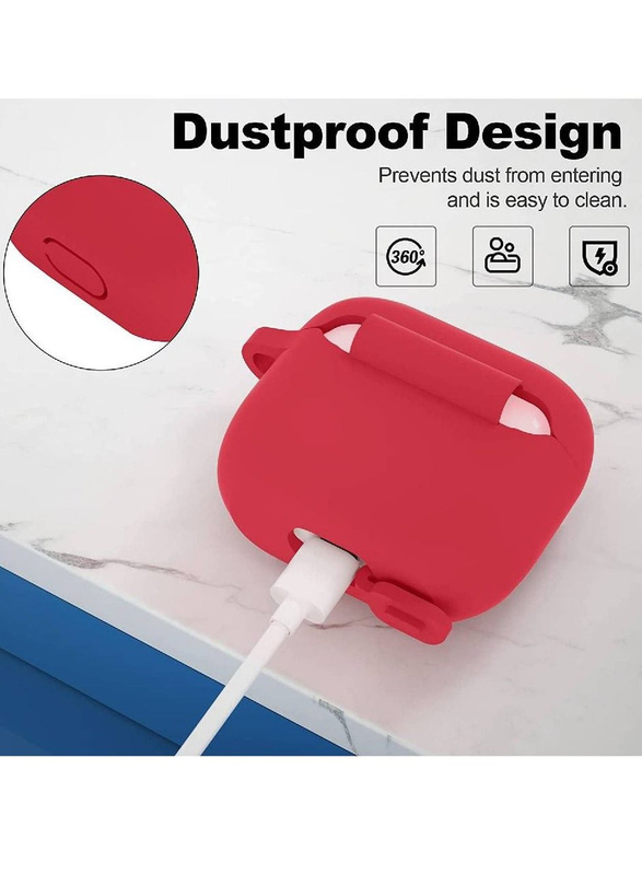 Protective Silicone Case Cover for AirPods 3, Red