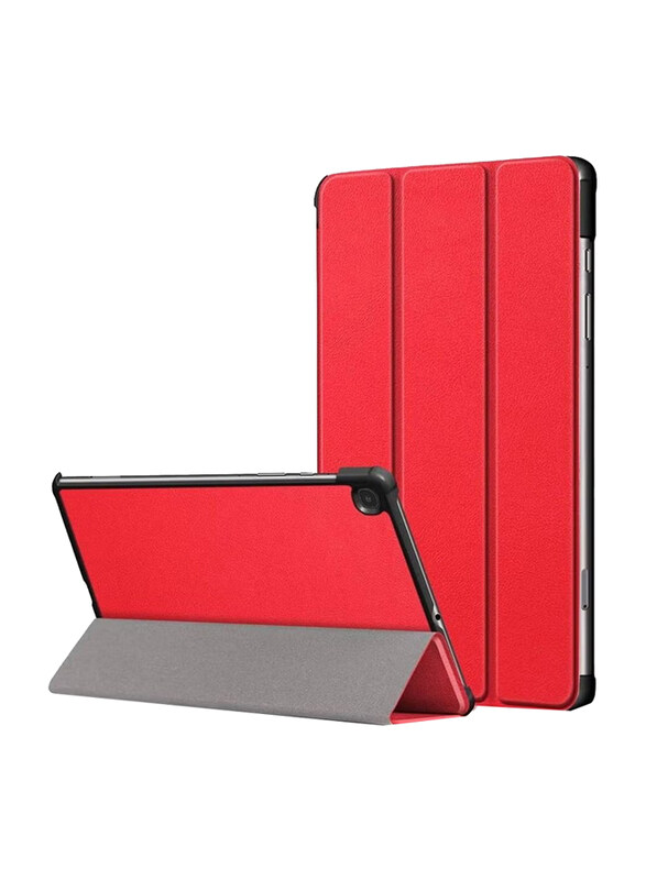 

Generic Samsung Galaxy Tab S6 Lite SM-P610/P615/P617 Protective Smart Slim Stand Hard Tablet Case Cover, Red