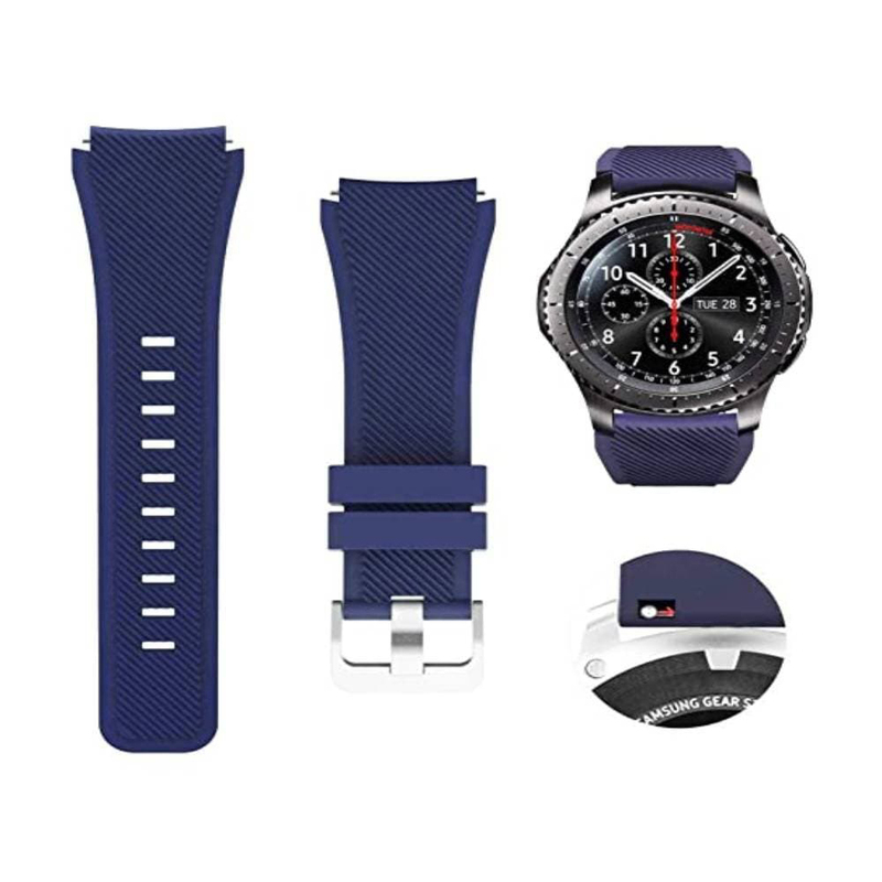 Replacement Silicone Band Strap For Samsung Watch 4, Blue