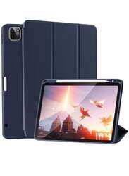 Protective Soft TPU Smart Trifold Stand with Pencil Holder Case Cover For iPad Pro 11 Inch (2022/2021/2020) Grey