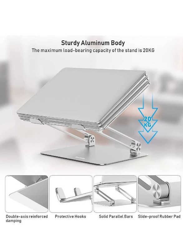 Flexible Laptop Stand Design for Apple MacBook, Silver
