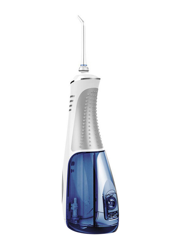 Waterpulse V400 USB Rechargeable Portable Dental Cordless Water Flosser, 240ml, White/Blue
