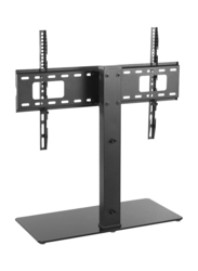 Skill Tech Table Top LCD/LED TV Stand with 8.0mm/0.31in Thickness Tampered Glass Fit for 37-70 Inch, Black