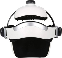 Electric Multifunctional Massage Helmet with Heat, One Size, White