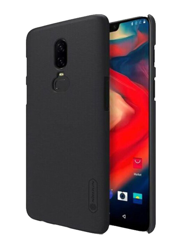 

Nillkin OnePlus 6 Super Fosted Shield Mobile Phone Case Cover with Screen Protector, Black