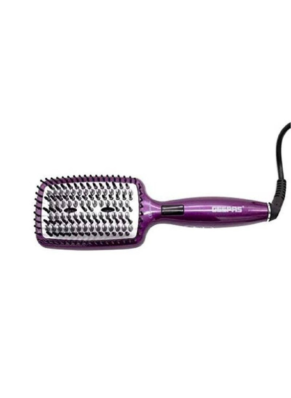 Geepas Beauty Ceramic High Quality Hair Dryer Brush, GHBS86012, Purple