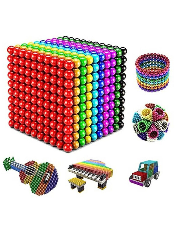 

Generic Colourful Magnetic Balls Building 3D Figures, 1500 Piece, Multicolour, Ages 3+