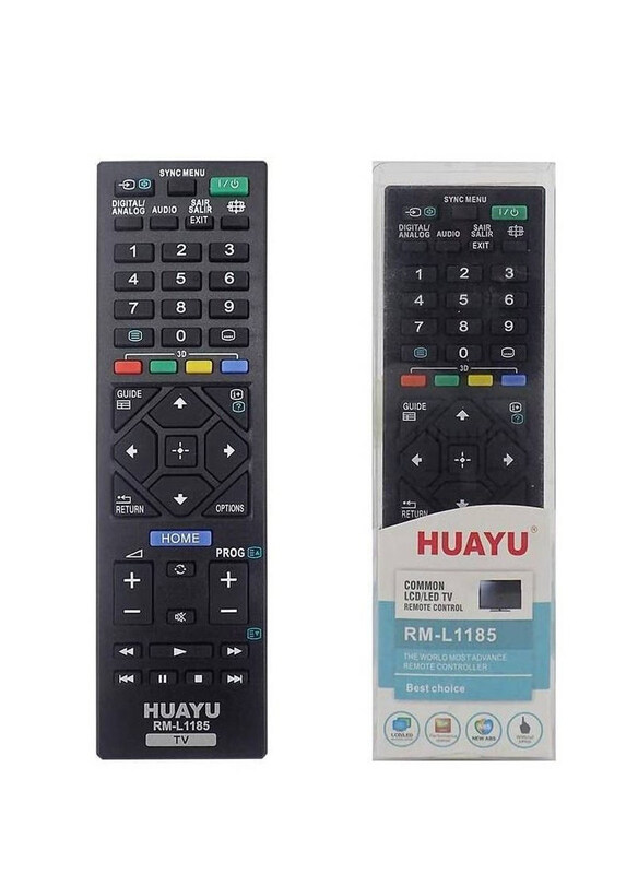 

Huayu RM-L1185 Replacement Remote Control for Sony Smart LCD, LED TV, Black