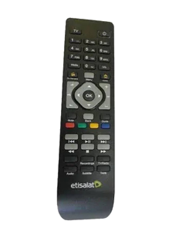 Etisalat Remote Control For Receiver, Black