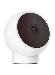 Home Security Camera 2K Magnetic Mount, White