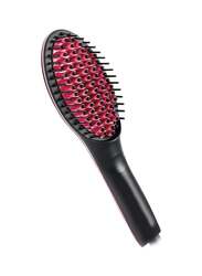 Electric Hair straightener Comb Brush Black/Pink