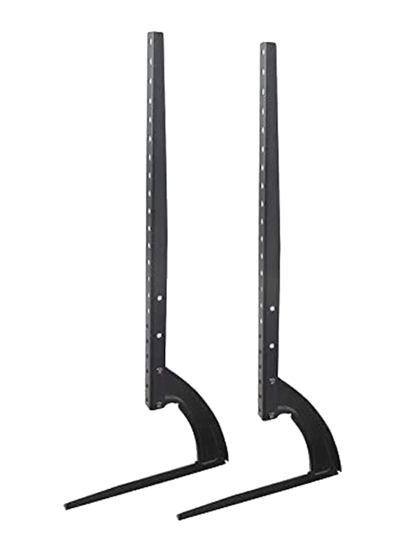 Universal Table TV Stand with Base Mount Pedestal Feet Leg for 37 to 75-inch TVs, 43237-2, Black