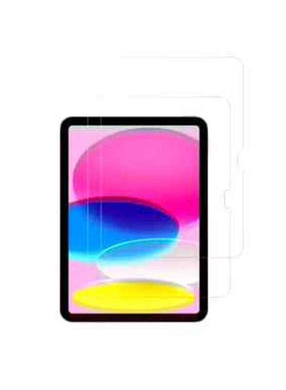 

HYX Apple iPad (10th Generation) 10.9 Inch 2022 2-Piece HD Full Coverage Easy Installation Tempered Glass Screen Protector, Clear