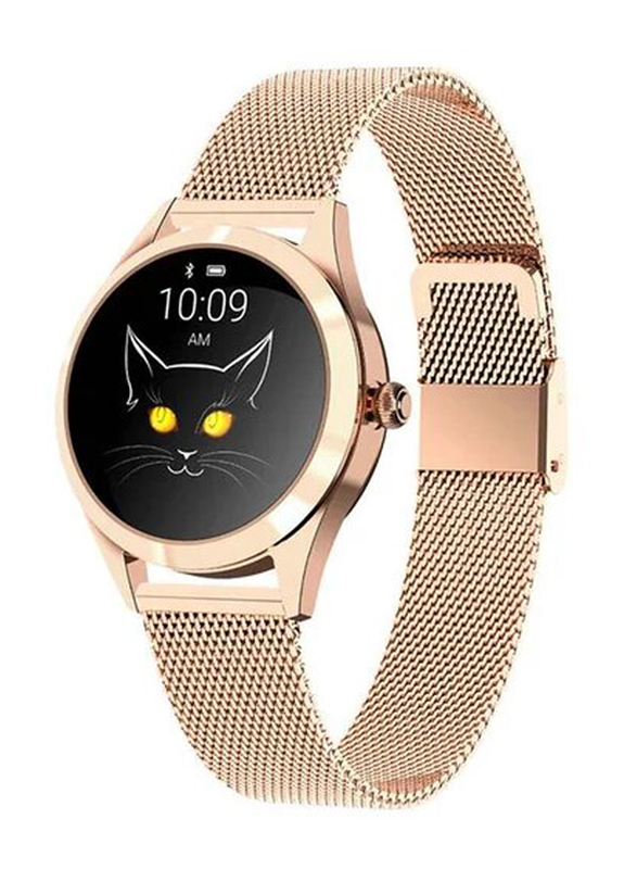 Wownect Watch Smartwatches, Gold Case With Gold Sport Band