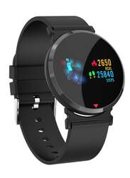 E28 Heart Rate Monitor Pedometer Smartwatch Black