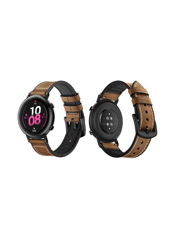 

Euro Stylish Replacement Band For Huawei Watch GT/GT 2 42mm Rough Brown