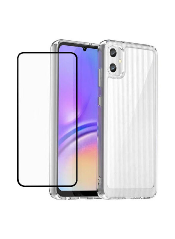 

Generic Samsung Galaxy A05 Silicone Mobile Phone Case Cover with Screen Protector, Clear