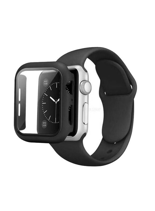 

Generic Silicone Smart Watch Band and Case Set For Apple Watch 41mm, Black